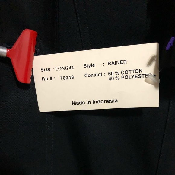 NWT! Mazzoni trench coat Long42 - Picture 7 of 7